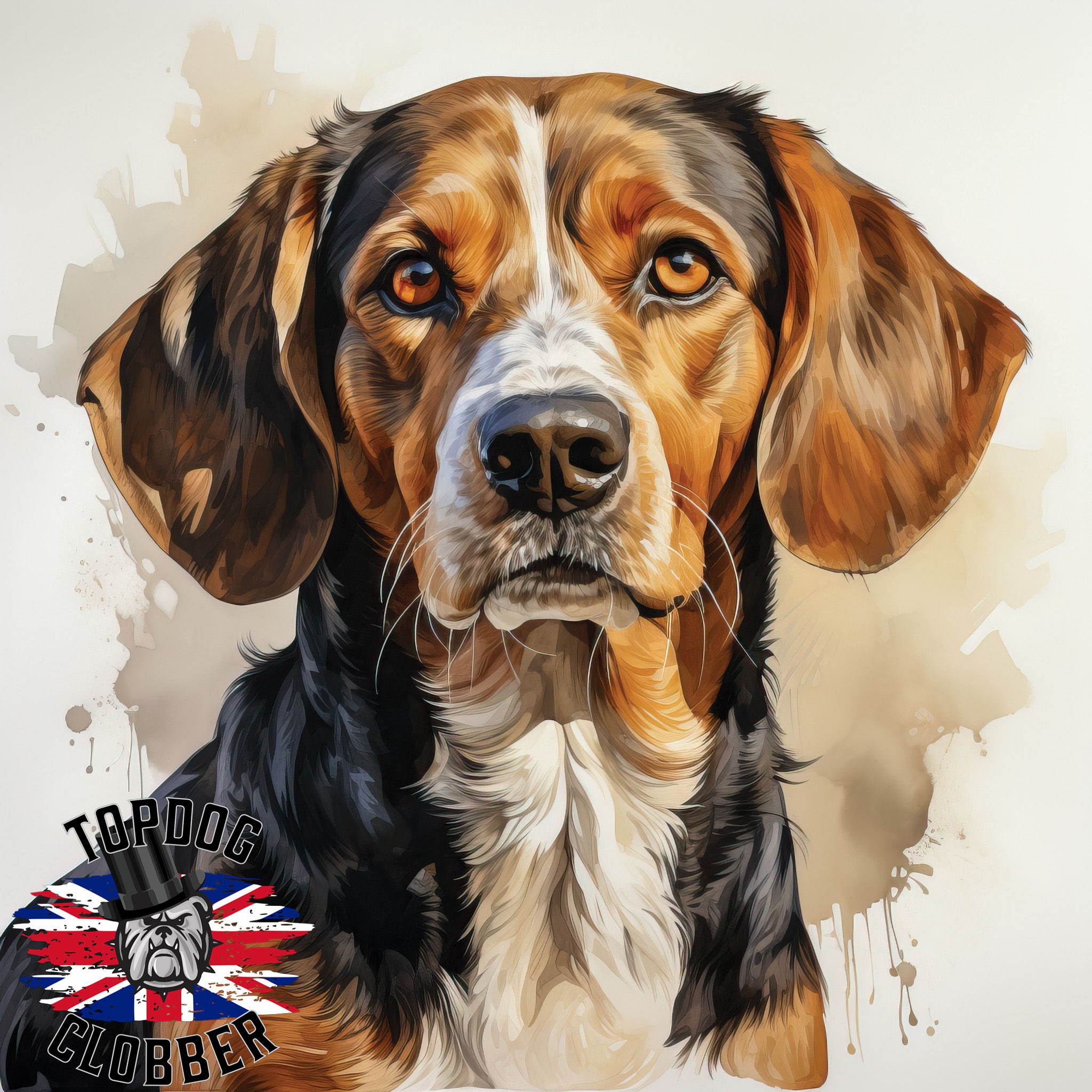 An AI Generated Image of a Beautiful Painting of a Dog - Digital Download
