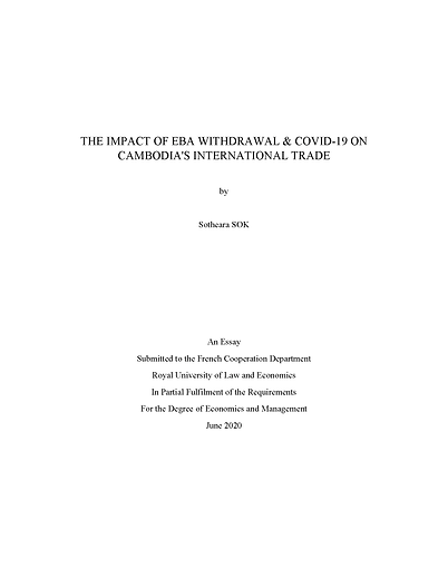 The Impacct of EBA Withdrawal & Covid-19