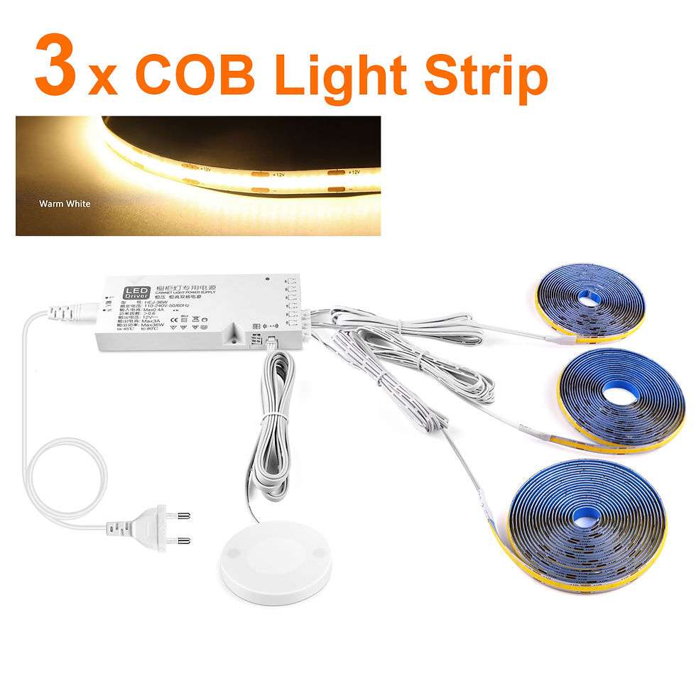 Miniatura: Smart Dimmable COB LED Strip Touch Sensor Lights for Kitchen Room Cabinet Wall C