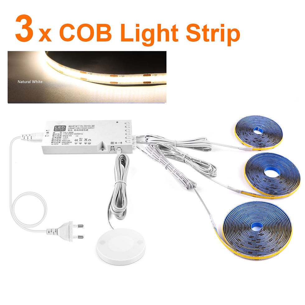 Miniatura: Smart Dimmable COB LED Strip Touch Sensor Lights for Kitchen Room Cabinet Wall C