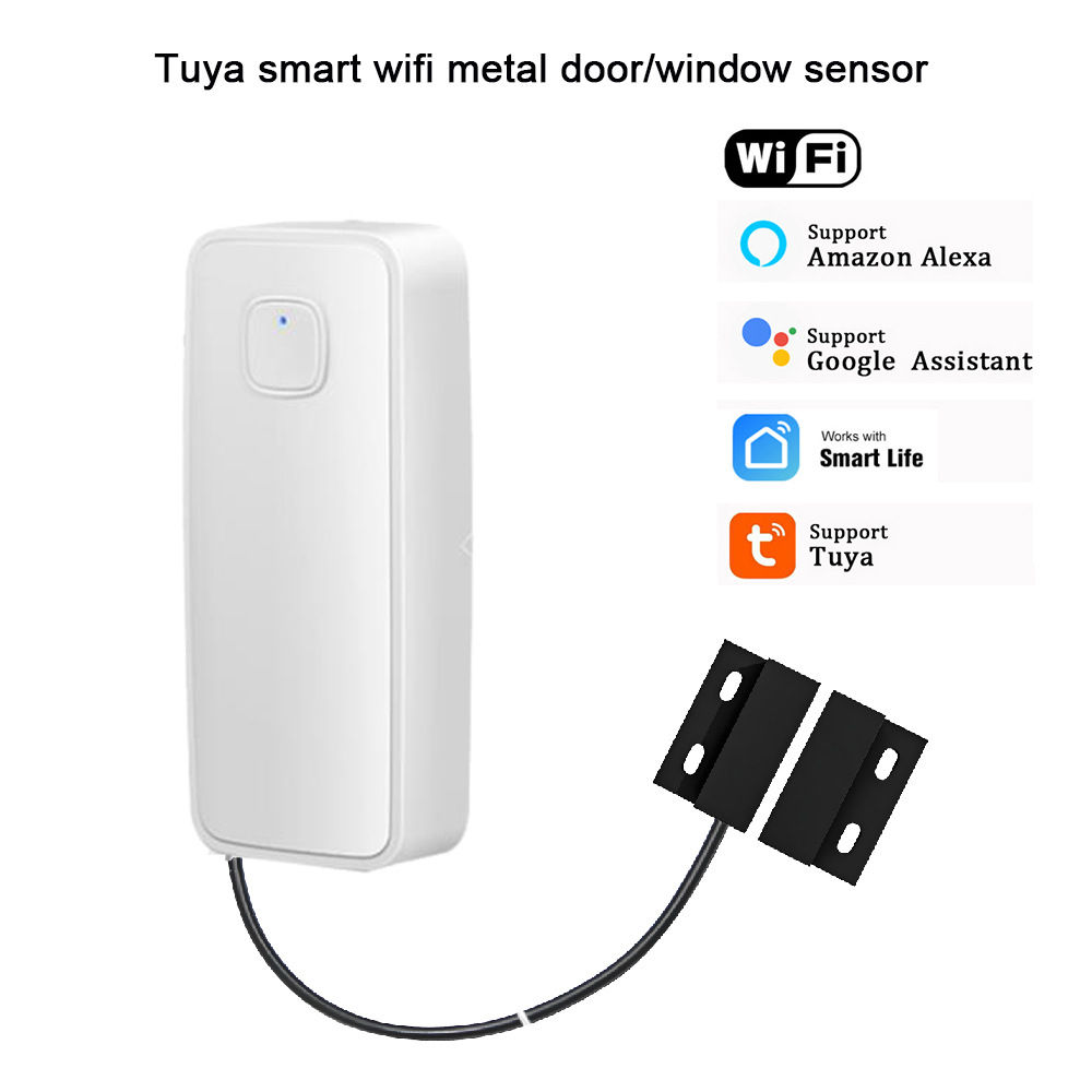 Tuya WIFI Smart Door Window Magnetic Sensor Security Alarm Open Closed Detector