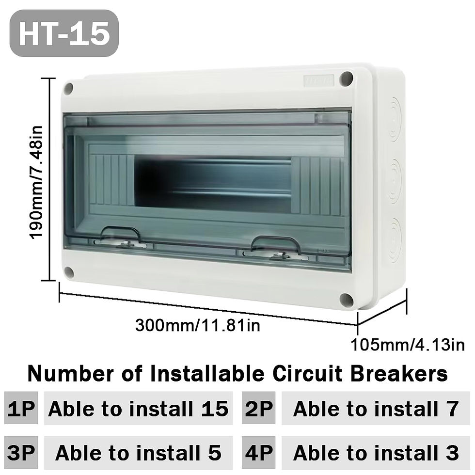 Miniatura: New HT 2/5/8/12/15/18/24 WAY Series Junction Box PC Plastic Outdoor Electrical I