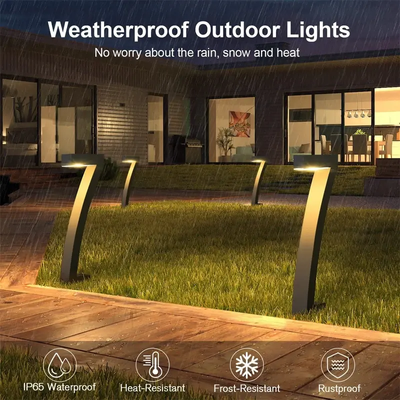 Miniatura: 4/8 Pcs Solar LED Light Garden Lights Outdoor Lighting IP65 Waterproof Lawn Path