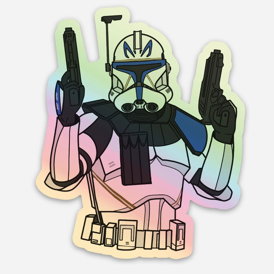 Thumbnail: Holographic Commander Rex Sticker