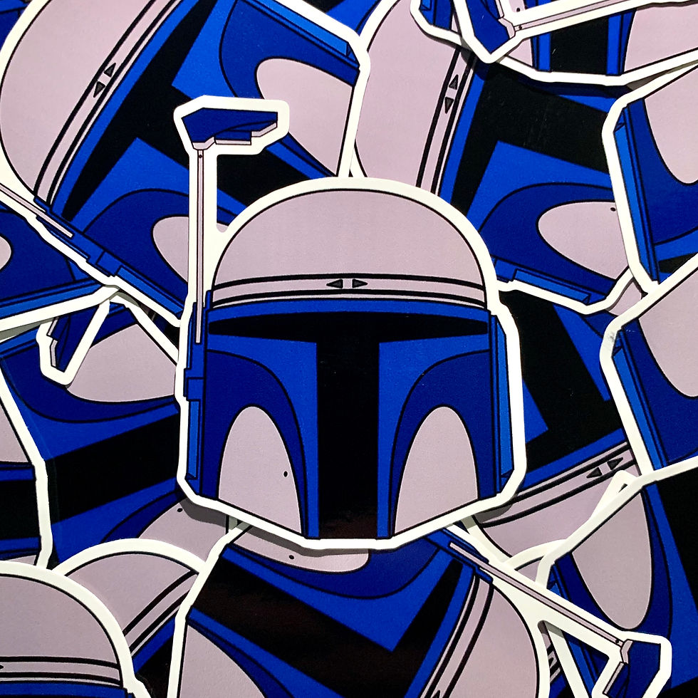 Jango Fett Helmet Sticker