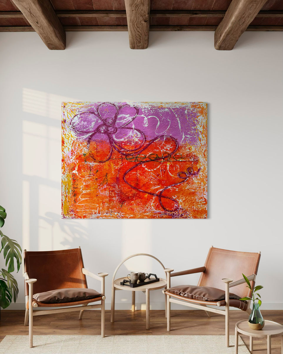 Art gallery, Art collector, abstract art, decorative art, interior decorator flower