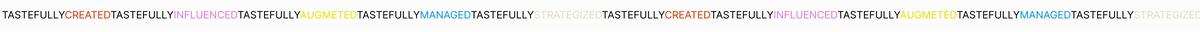 tastefully curated banner