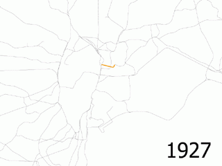 Historique de l'expansion du métro (1927-2008). Source : 氷鷺, Hisagi, Wikimedia