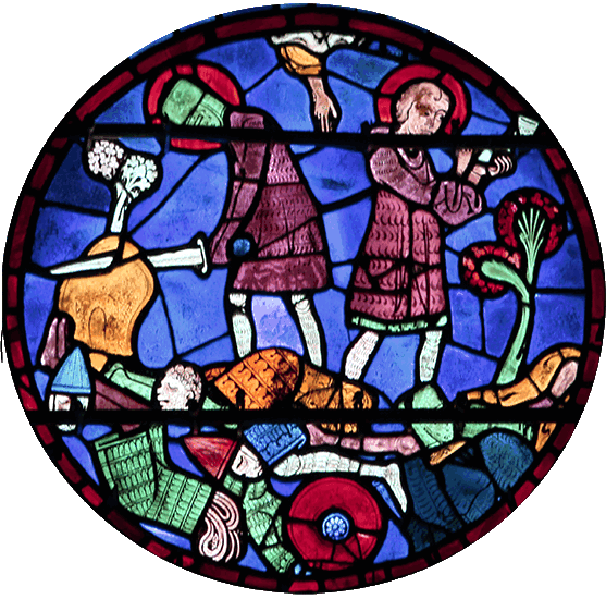 Vitrail de Charlemagne à Chartres.gif