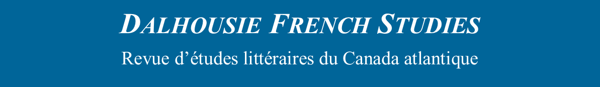 Dalhousie French Studies