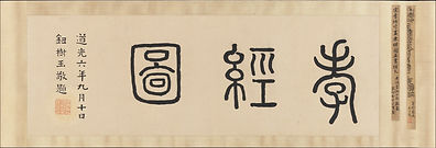 Frontispice du Livre de la Piété filiale (孝經), Niu Shuyu Source : Metropolitan Museum of Art, New York