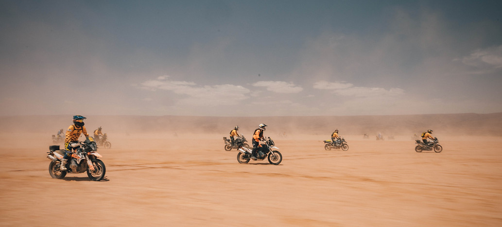 Riding the sand