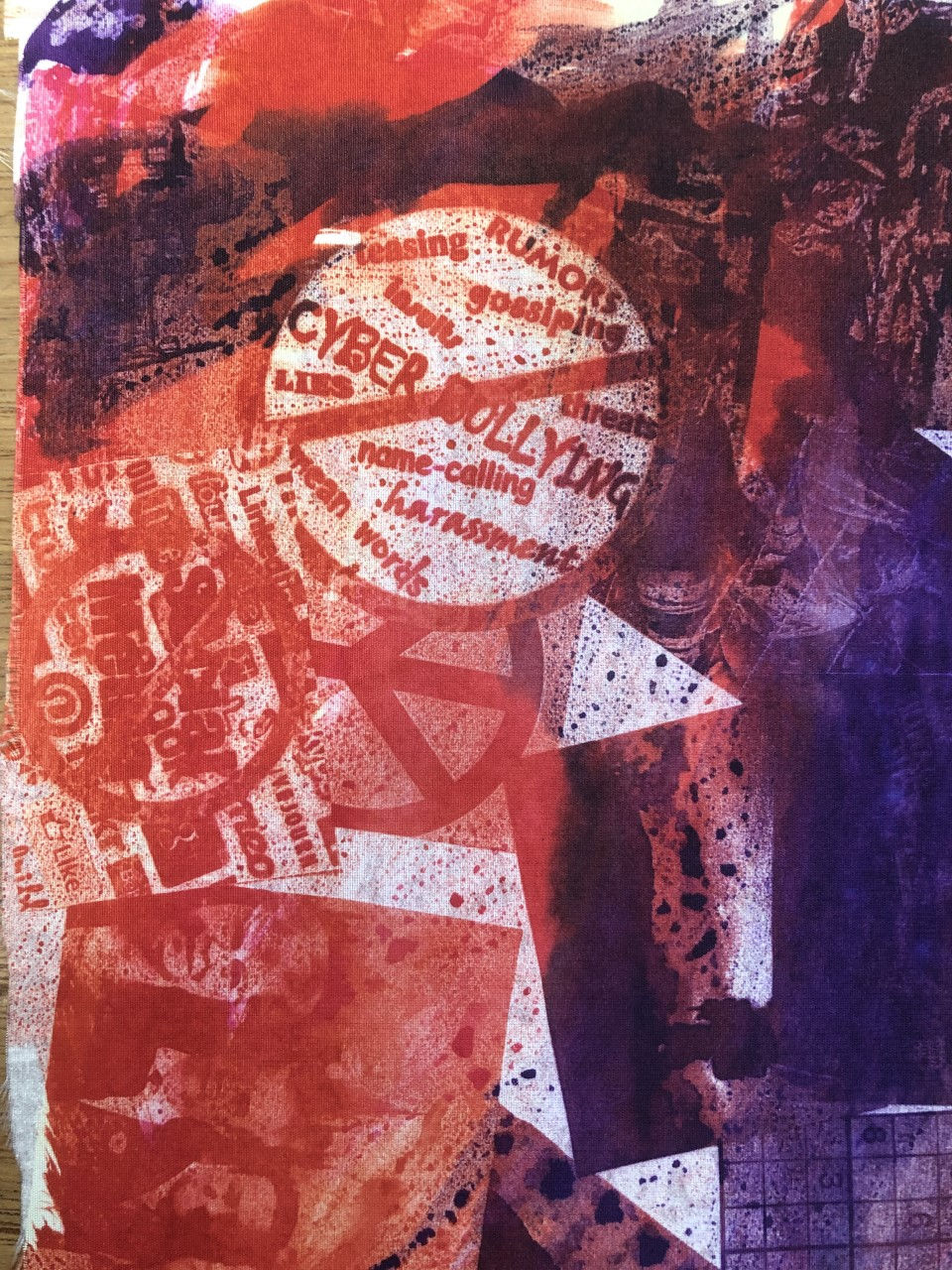 3rd Form Art 'Conflict II' Disperse Dye Print