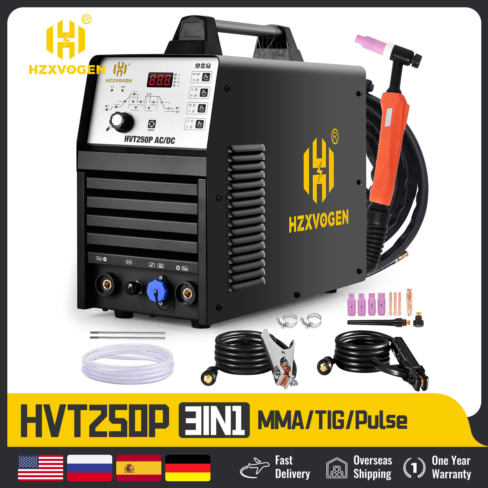 Tig AC/DC Welder Aluminum Welding Machine ARC Stick Welder