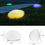 Miniature : Landscaping Stone Solar Garden Lights Rechargeable Glow Cobble Shape Lightings