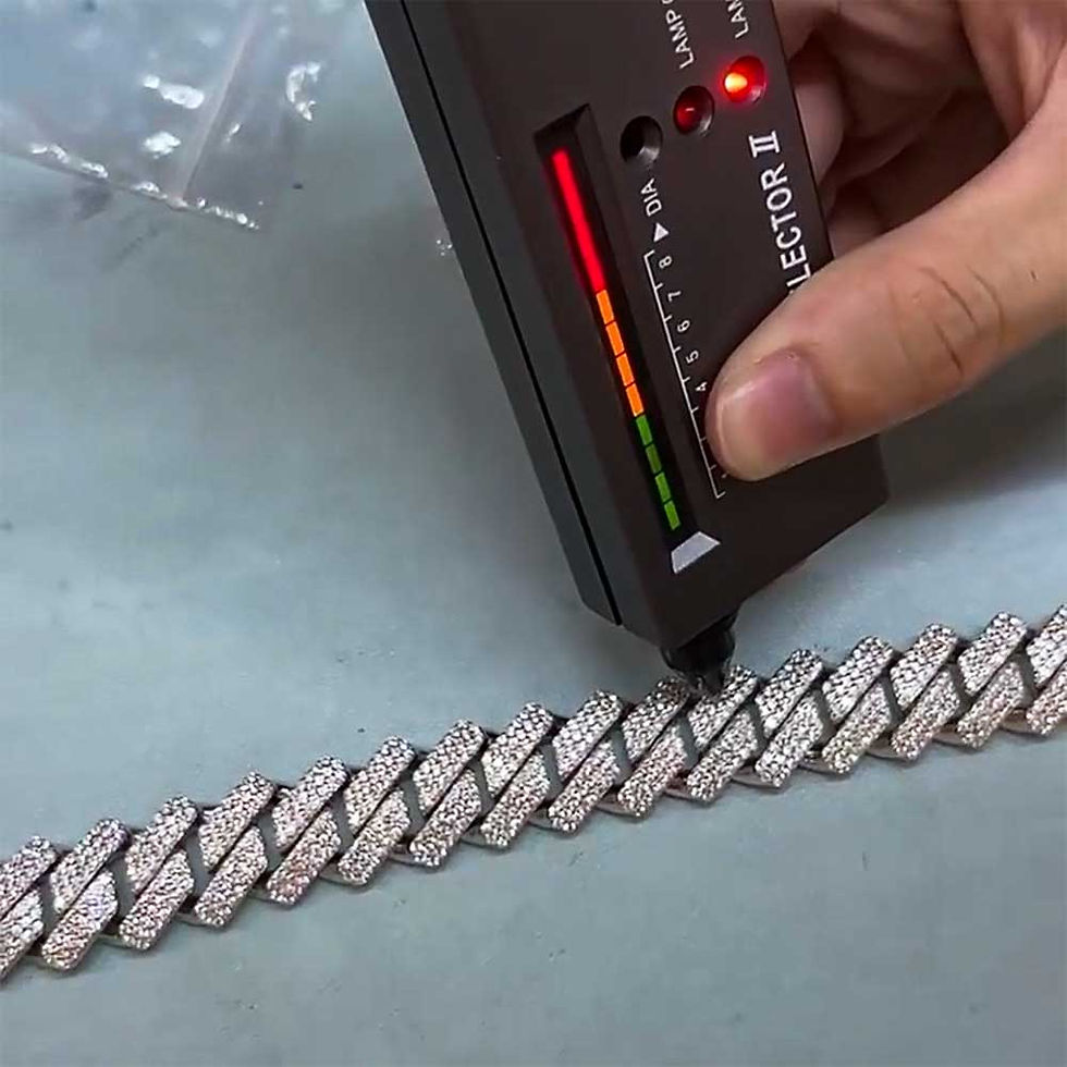 Miniatura: 20/25MM Cuban Link Chain With VVS GRA Certificate S925 Sterling Silver D Color