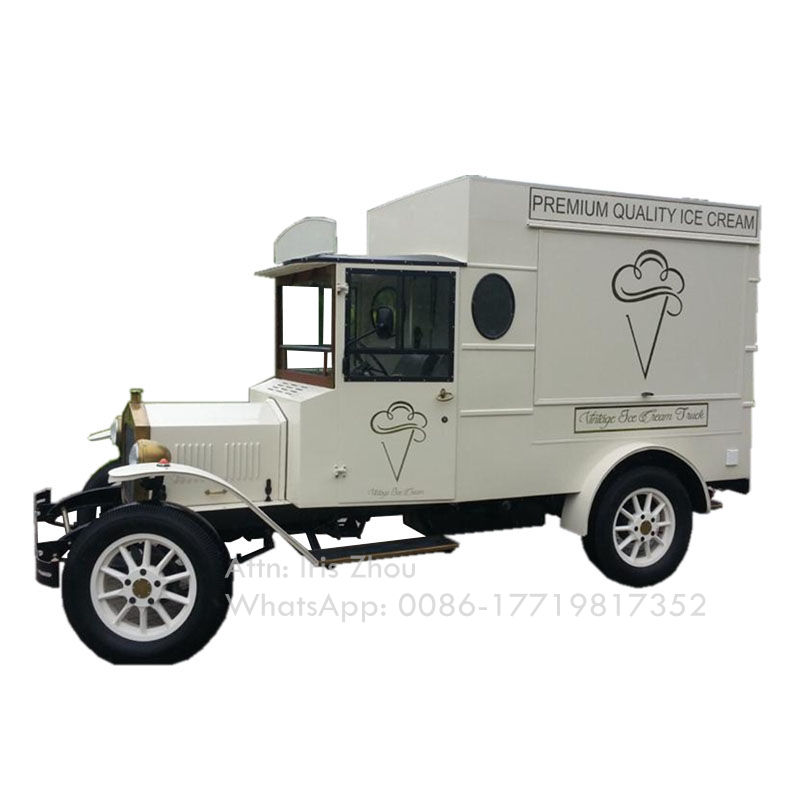 Miniature : Retro Dining Car Ice Cream Food Vending Ice Cream Food Truck