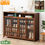 Thumbnail: Bathroom Shoe Rack Personal Vanity Vintage Hallway Divider Shoe Cabinet