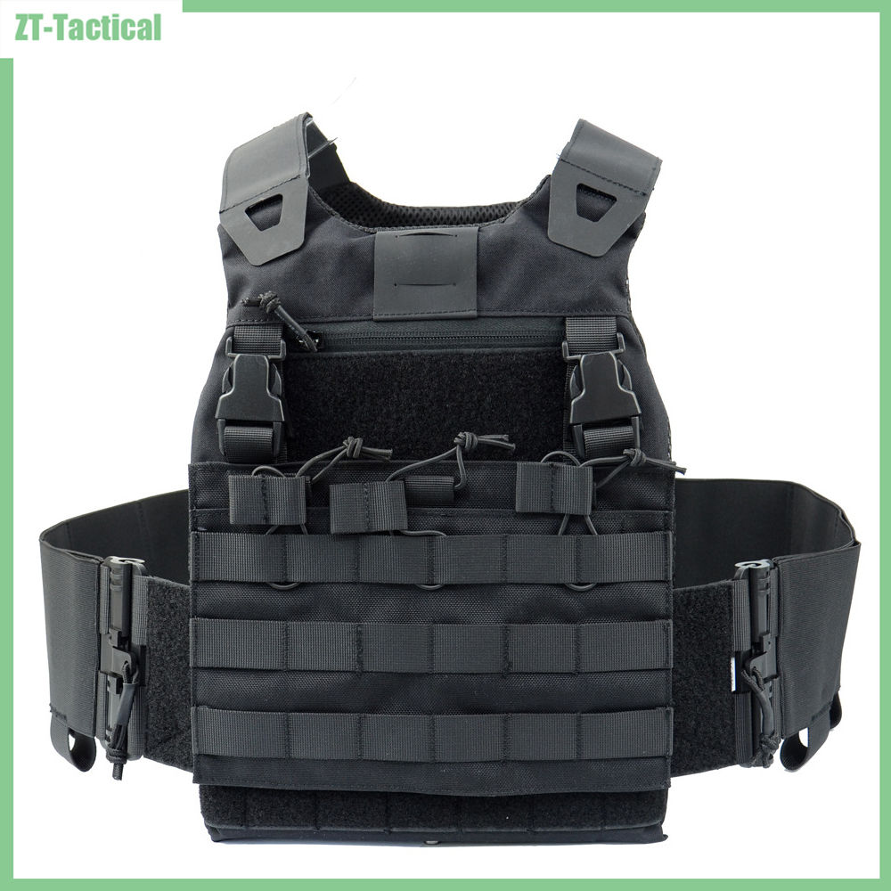 Tactical Vest with M4 MOLLE Front Flap Quick Release Cummerbund Hunting