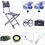 الصورة المصغرة: Portable Fishing Chair Folding Fish Chair Aluminum Alloy Camping Chair Stool