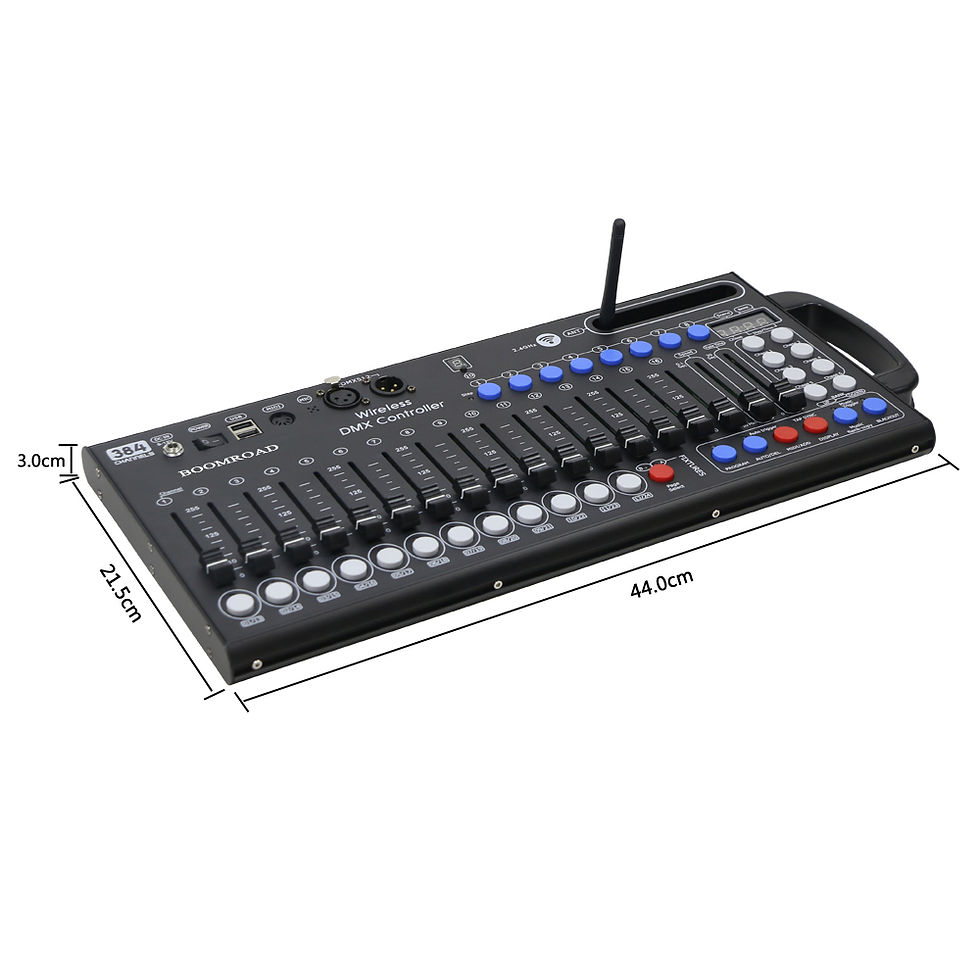 ภาพขนาดย่อ: Ultra Thin DMX Controller Console Wireless DMX Receiver Battery Powered