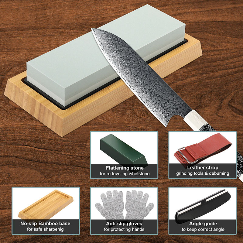 الصورة المصغرة: Professional Knife Sharpener Set, Sharpening Stones Kitchen Tools