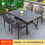 Miniature : Outdoor tables chairs cast aluminum courtyard garden balcony yard set leisure