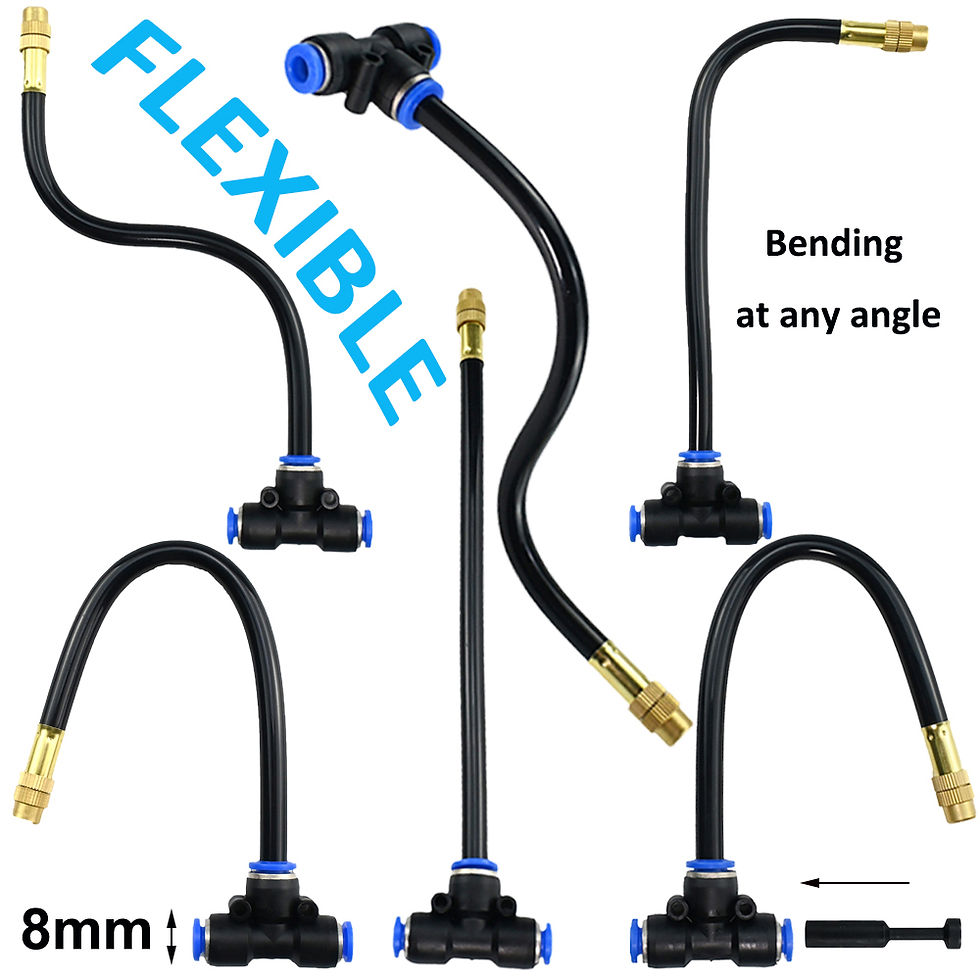 Миниатюра: 360° Ajustable Free Bending Copper Mist Nozzle Universal With 6MM 8MM 10MM 12MM 