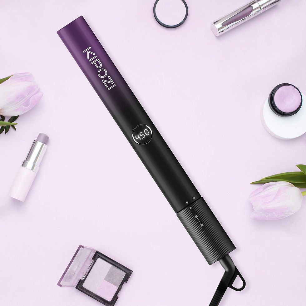 Thumbnail: Hair Straightener Flat Iron Curling Iron Titanium Instant Heating Flat Iron