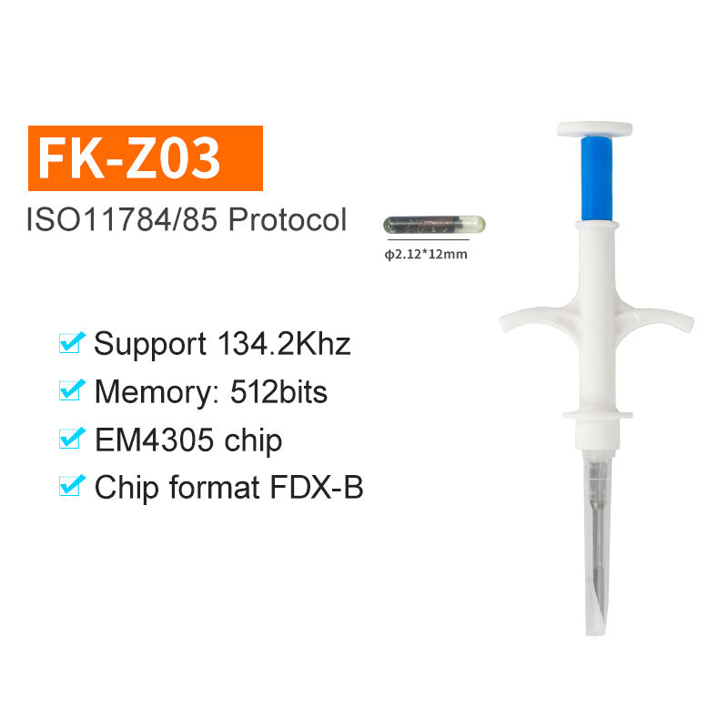 תמונה ממוזערת: Animal RFID Microchip Syringe for Cat Dog Fish Poultry Pet Animal 