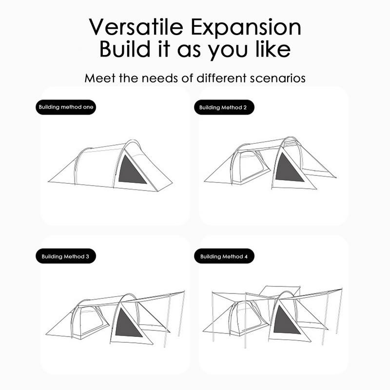 Thumbnail: Large Camping Tents Easy Set-up Tent Screen Porch Large Windproof Water