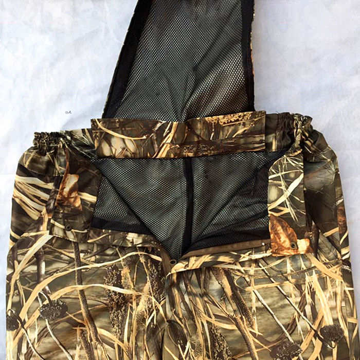 Миниатюра: Reed Aquatic Bionic Camouflage Jacket Pants Suit Hooded Hunting Fishing Clothes