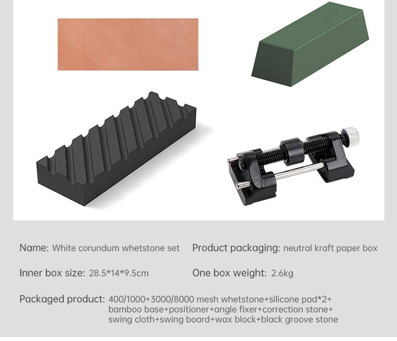 الصورة المصغرة: Professional Knife Sharpener Set, Sharpening Stones Kitchen Tools