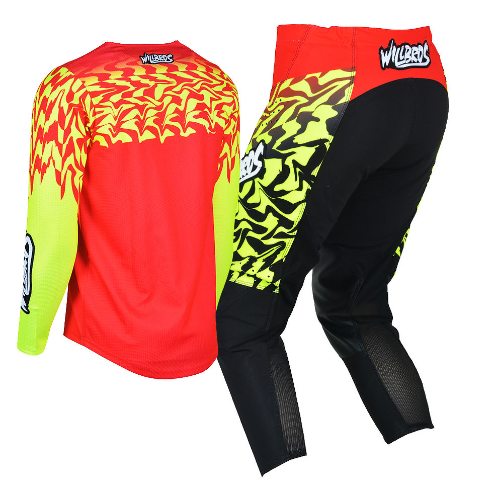 Miniatura: Moto Cross Jersey Pants Gear Set Youth Child Outfit Motocross 