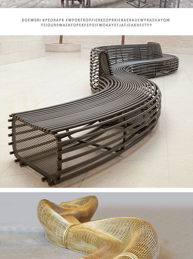 Miniaturbild: Outdoor leisure aluminum alloy special-shaped, lobby shopping mall sofa