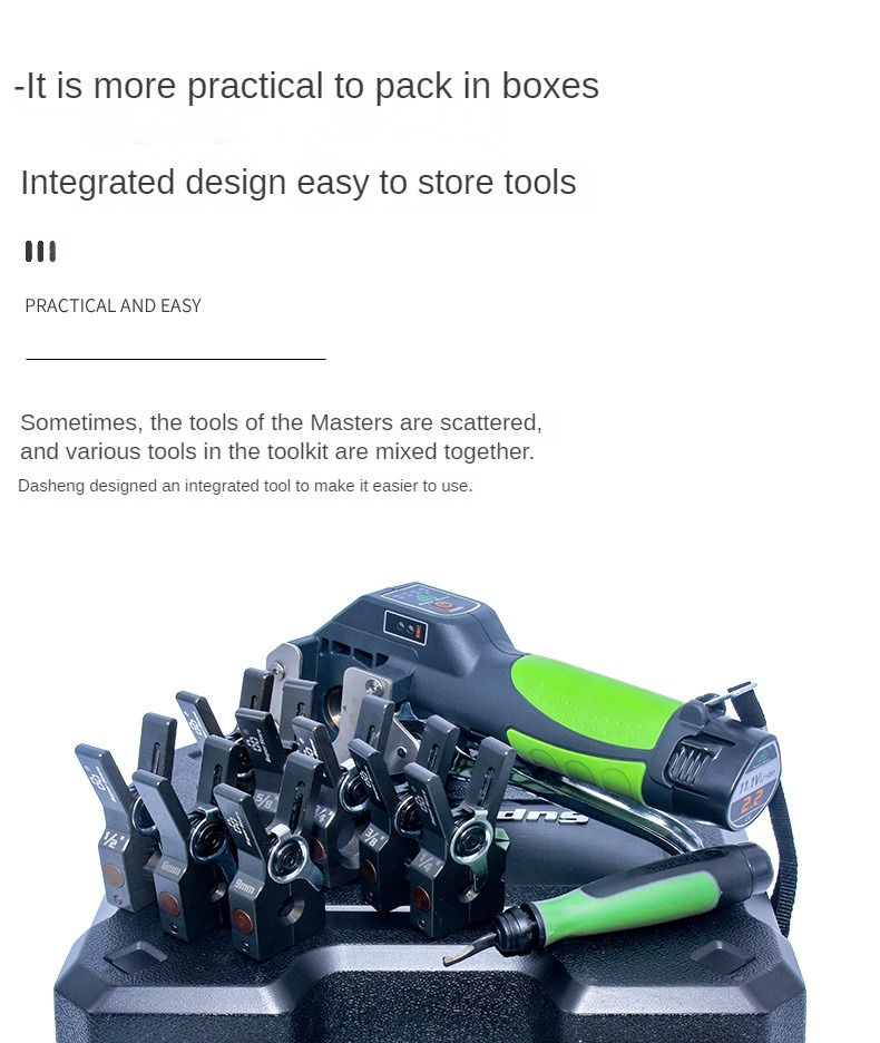 Thumbnail: Copper Tube Electric Flaring Tool Kit Cordless Expander HVAC & Refrigeration