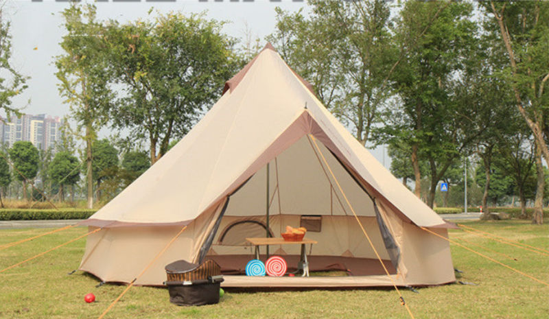 Thumbnail: Large Space Mongolia Yurt Tent Oxford Family Tent Camping Wild Survival Tent
