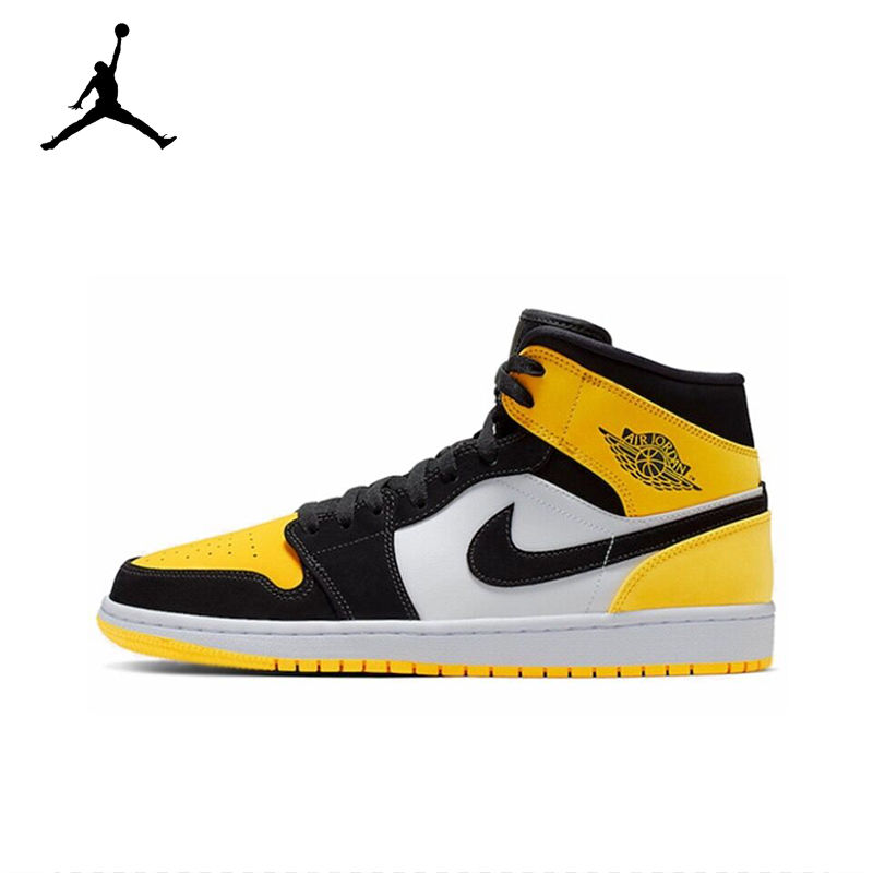 Miniatura: Original Air Jordan 1 Mid "Light Smoke Grey" "Wolf Grey"For Men's Retro Classic
