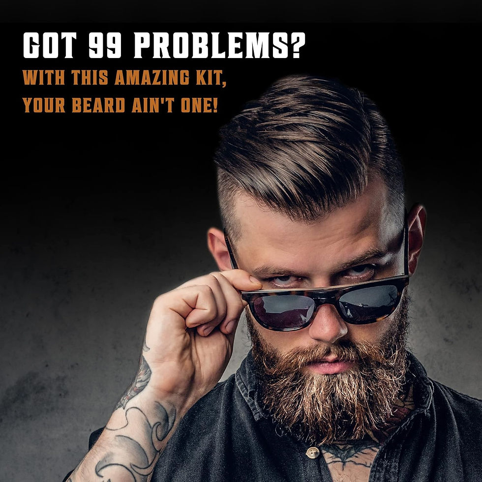 Thumbnail: Men's Shaving Brush Set Boar Bristle Portable Barber Natural Beard Brush Comb