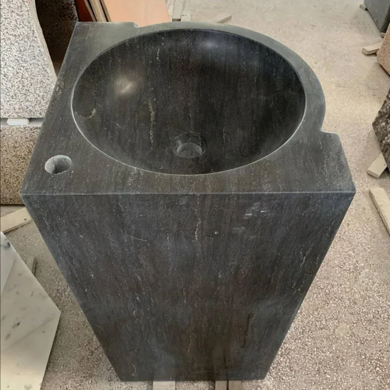 Thumbnail: Marble bathroom, balcony, floor standing hand wash basin, hotel sink