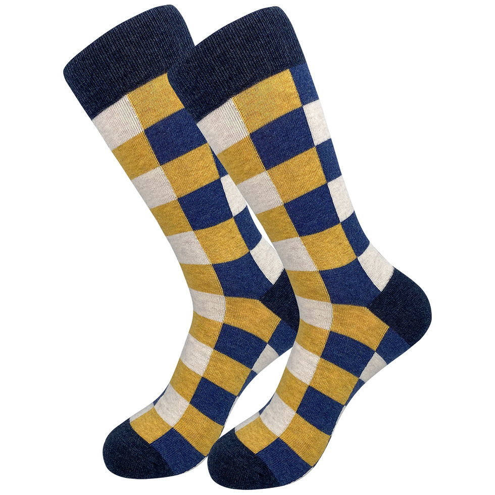 Thumbnail: 5 Pairs Mens Dress Socks stripe Plus Size, High Quality Combed Cotton 