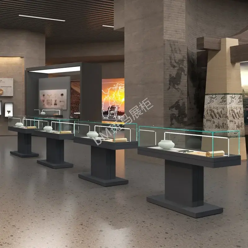 Thumbnail: Showcase Calligraphy Painting Glass Display Hall Memorial Display Cabinet