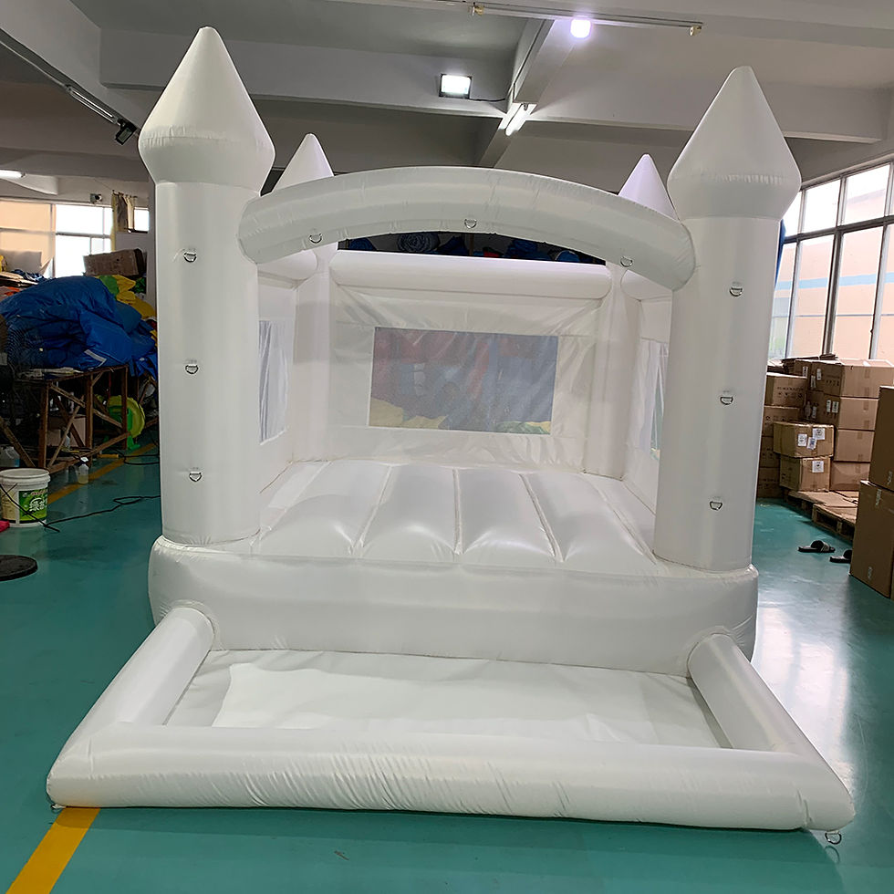 ภาพขนาดย่อ: White Bounce House Series Inflatable Jumping Castle Bouncy House For Kids 