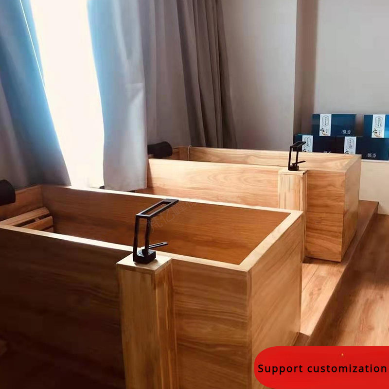 Thumbnail: Wooden Bath Barrel Oak Bath Barrel Solid Wood Custom Cubetas Bathroom Products