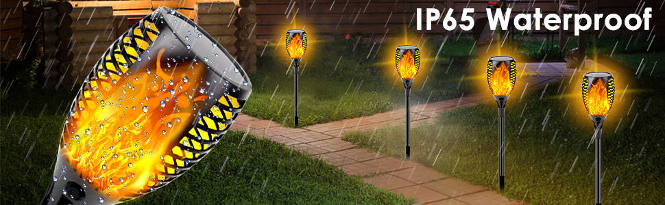 Miniatura: Solar LED Light Simulate Flame Lamps Outdoor Solar Landscape