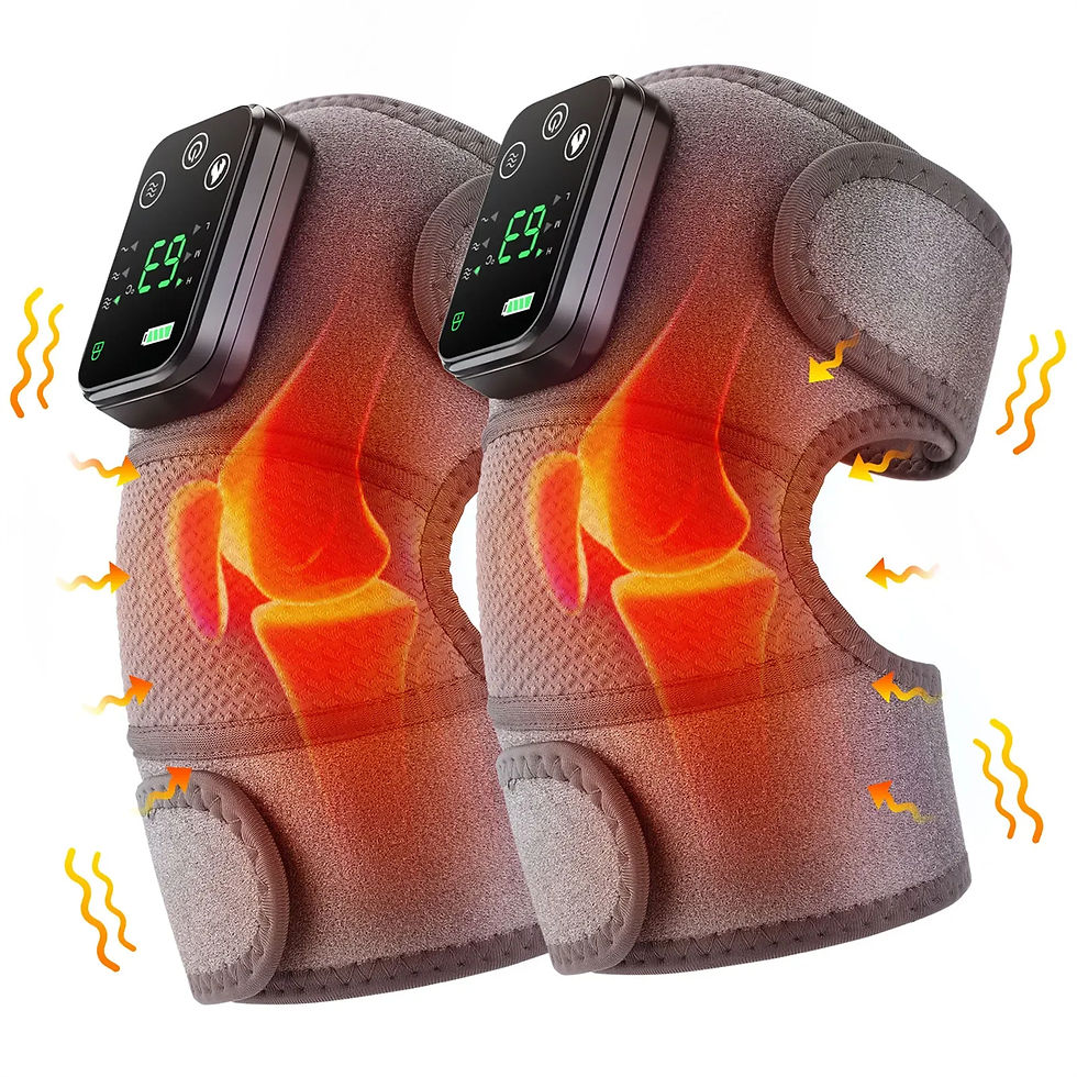 Thumbnail: Electric Vibration Thermal Heated Knees Pads, Rheumatoid Arthritis Massager