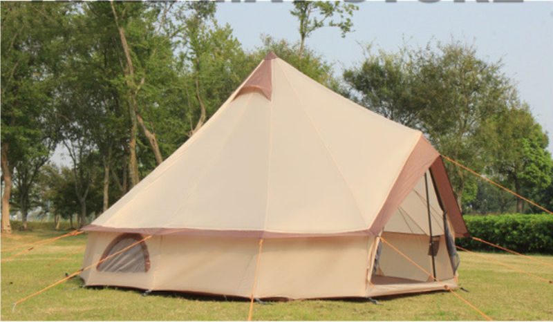 Thumbnail: Large Space Mongolia Yurt Tent Oxford Family Tent Camping Wild Survival Tent