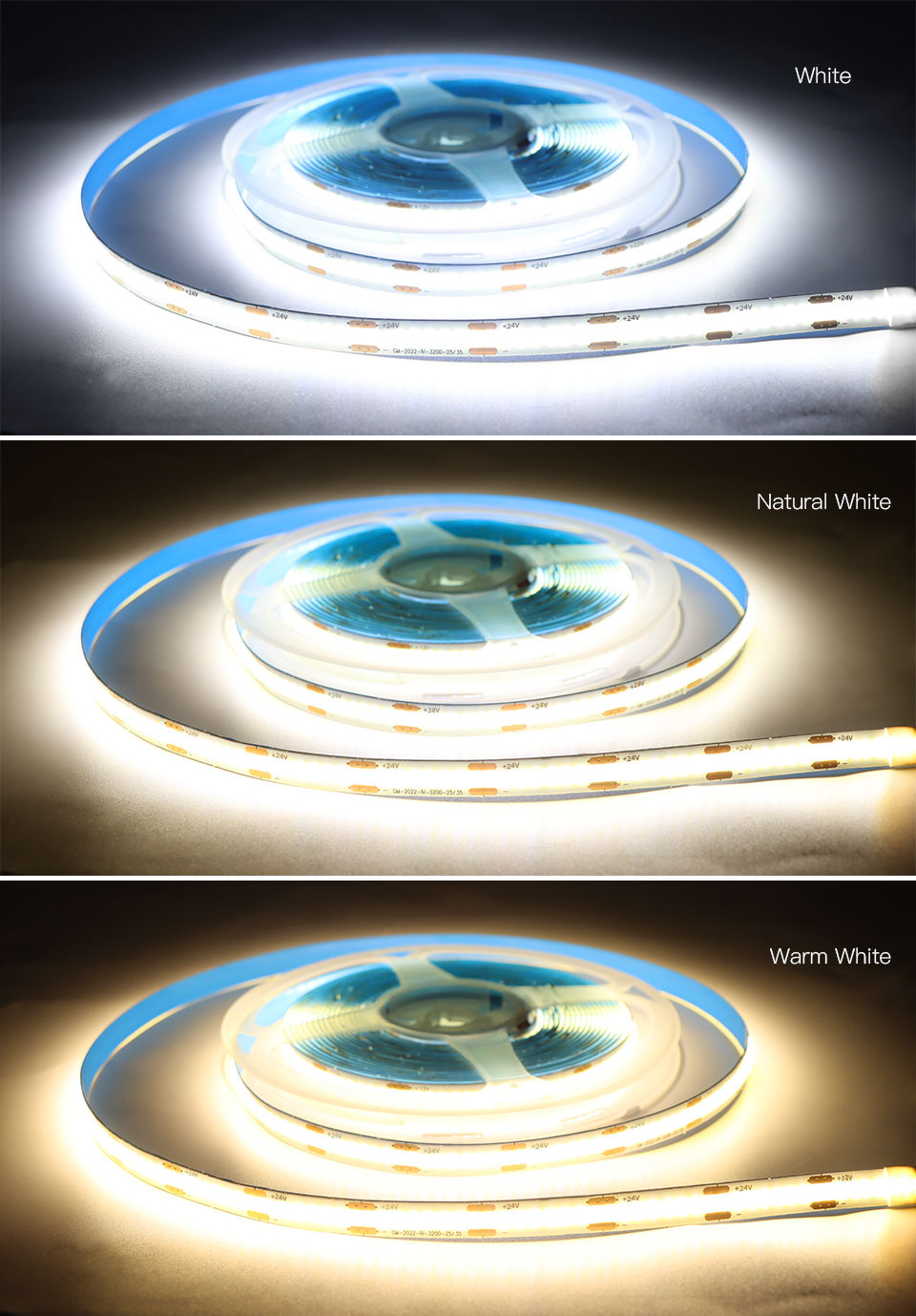 Thumbnail: LED Strip Light 24V LED Tape Backlight Ribbon Work with Alexa Google Home