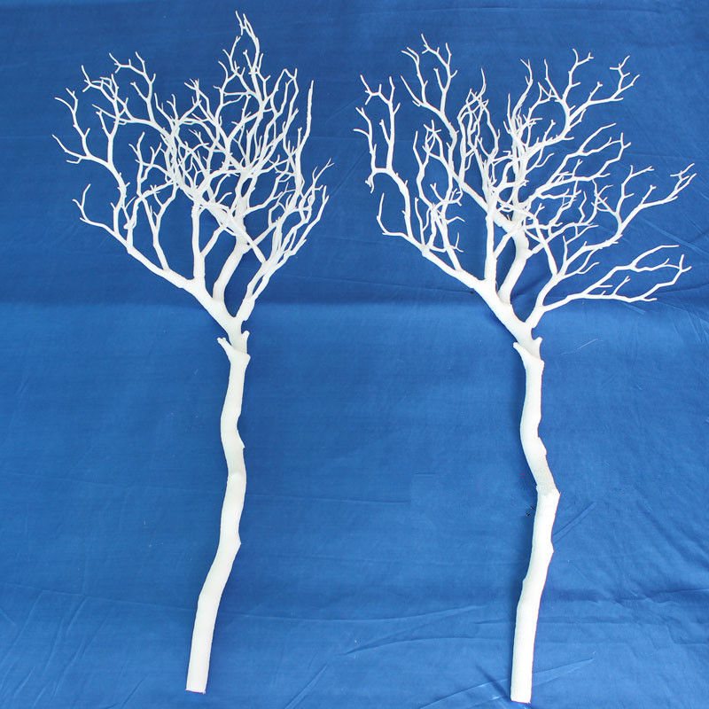 Miniatura: White Coral Branch Artificial Flower Craft Ornament For Wedding Table Props