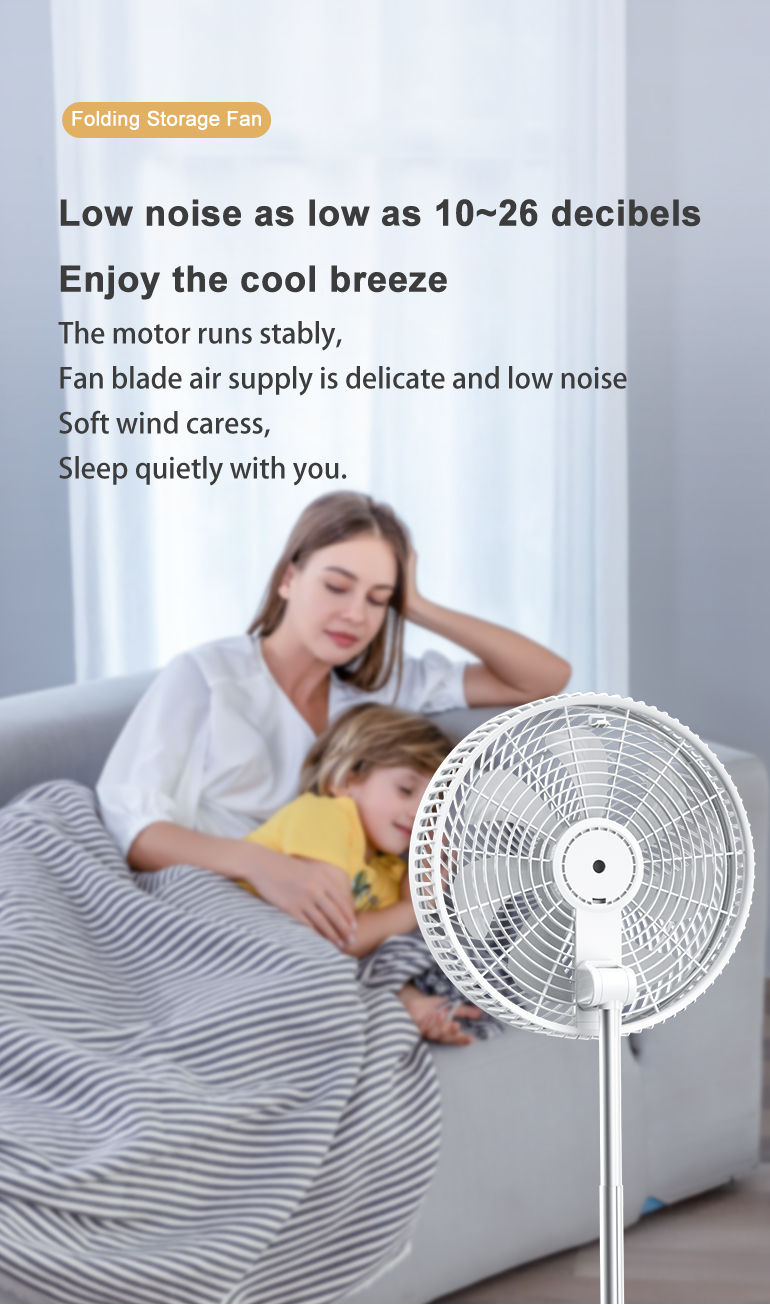 Miniatura: Portable Fan 10 Inch Big Size Electric Folding Rechargeable Wireless Desk Home